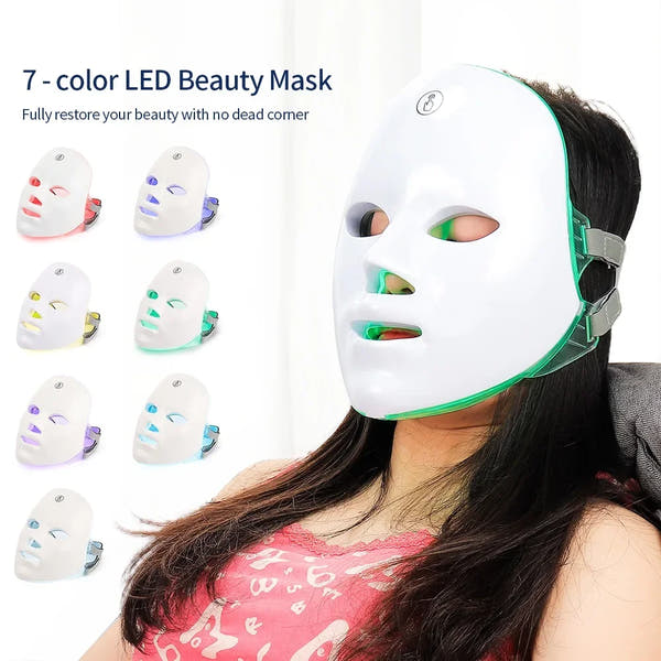 Lumaray™ 7 Color Light Facial Skin Care Mask & Neck