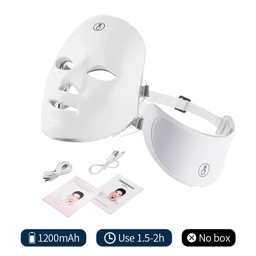 Lumaray™ 7 Color Light Facial Skin Care Mask & Neck
